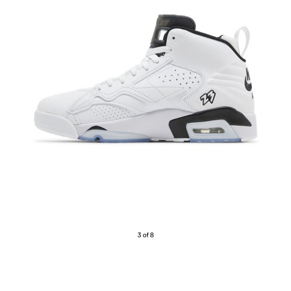 Jordan MVP White and Black Sneakers Size 9.5 - Picture 3 of 16